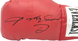 Sugar Ray Leonard Autographed Red Everlast Boxing Glove Left Handed LH JSA Stock #237640