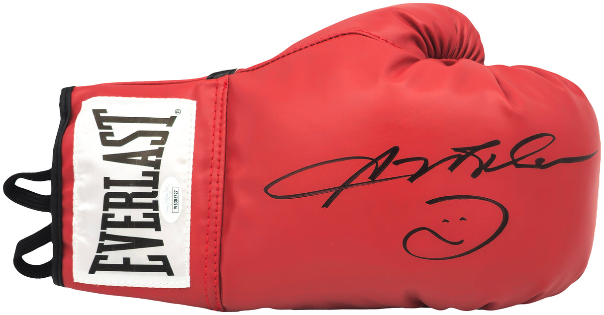 Sugar Ray Leonard Autographed Red Everlast Boxing Glove Right Handed RH JSA Stock #237641