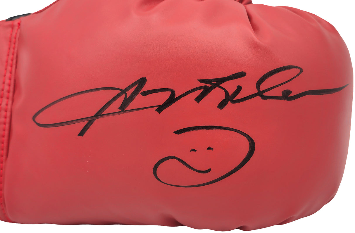 Sugar Ray Leonard Autographed Red Everlast Boxing Glove Right Handed RH JSA Stock #237641