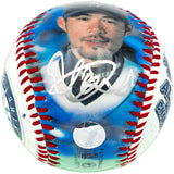 Ichiro Suzuki Autographed Official Stat Logo Baseball Seattle Mariners IS Holo SKU #237294