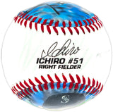 Ichiro Suzuki Autographed Official Stat Logo Baseball Seattle Mariners IS Holo SKU #237294