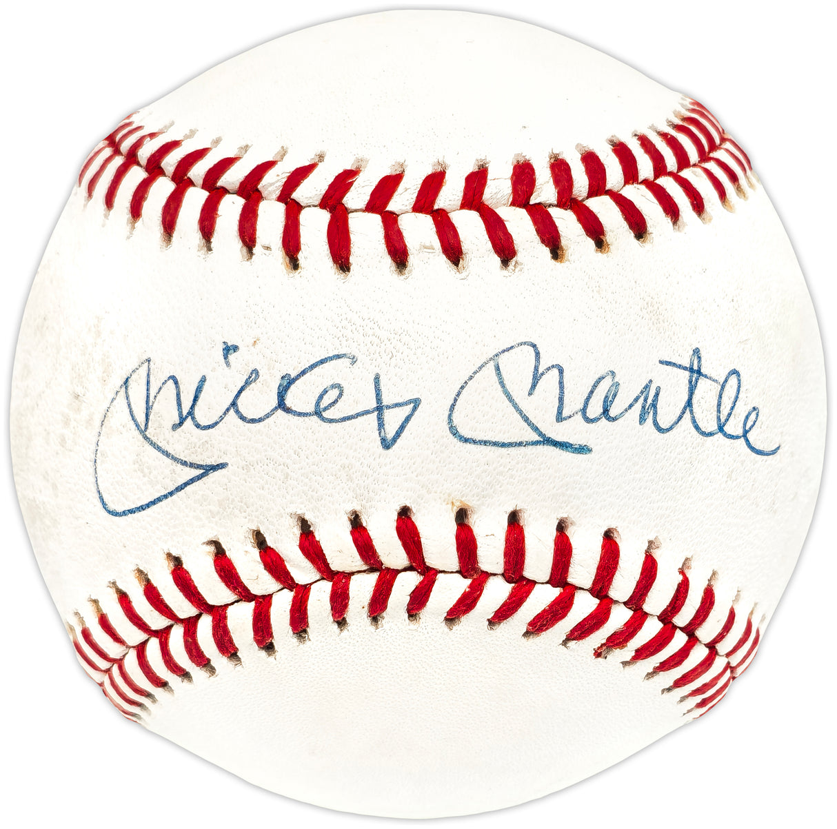 Mickey Mantle Autographed Official AL Baseball New York Yankees Beckett BAS #AE08325