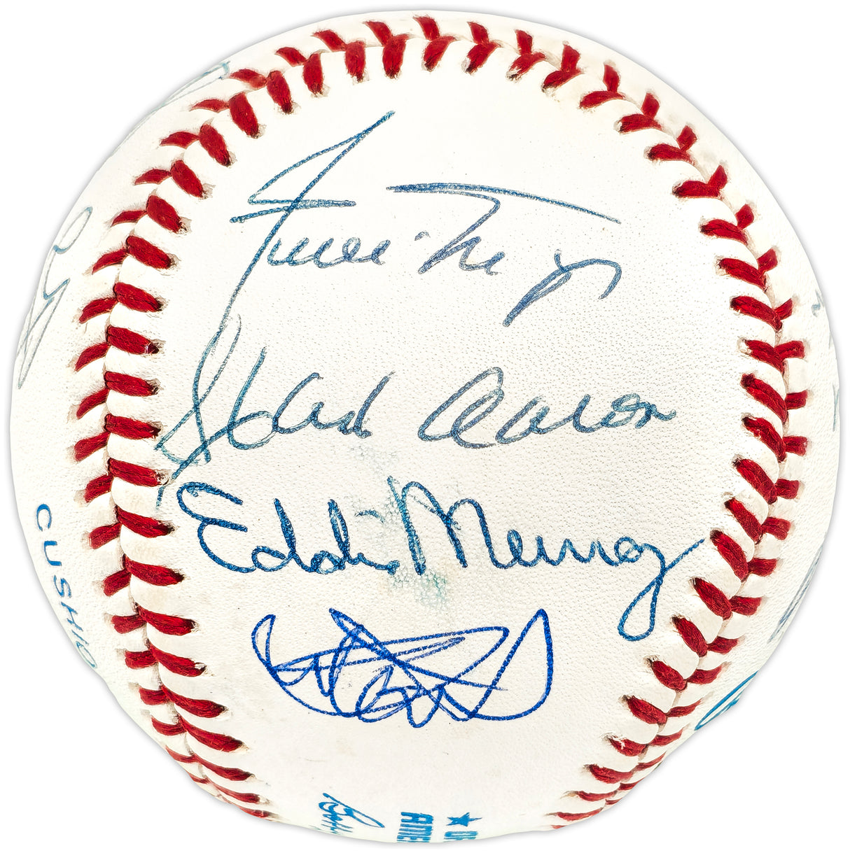 3000 Hit Club Autographed Official AL Baseball With 14 Signatures Including Willie Mays & Hank Aaron Beckett BAS #AE08326