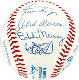 3000 Hit Club Autographed Official AL Baseball With 14 Signatures Including Willie Mays & Hank Aaron Beckett BAS #AE08326