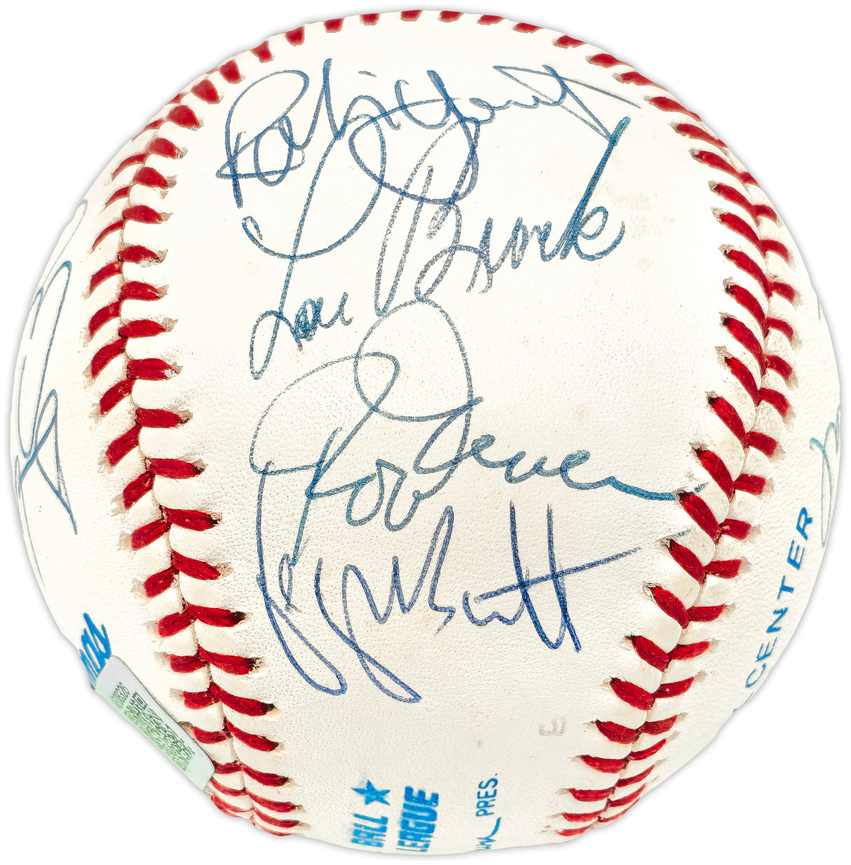 3000 Hit Club Autographed Official AL Baseball With 14 Signatures Including Willie Mays & Hank Aaron Beckett BAS #AE08326