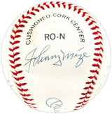 50 Home Run Club Autographed Official NL Baseball With 6 Signatures Including Mickey Mantle & Willie Mays Beckett BAS #AE08347