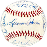 1971 Atlanta Braves Team Autographed Official Feeney NL Baseball With 21 Signatures Including Hank Aaron Beckett BAS #AE08167