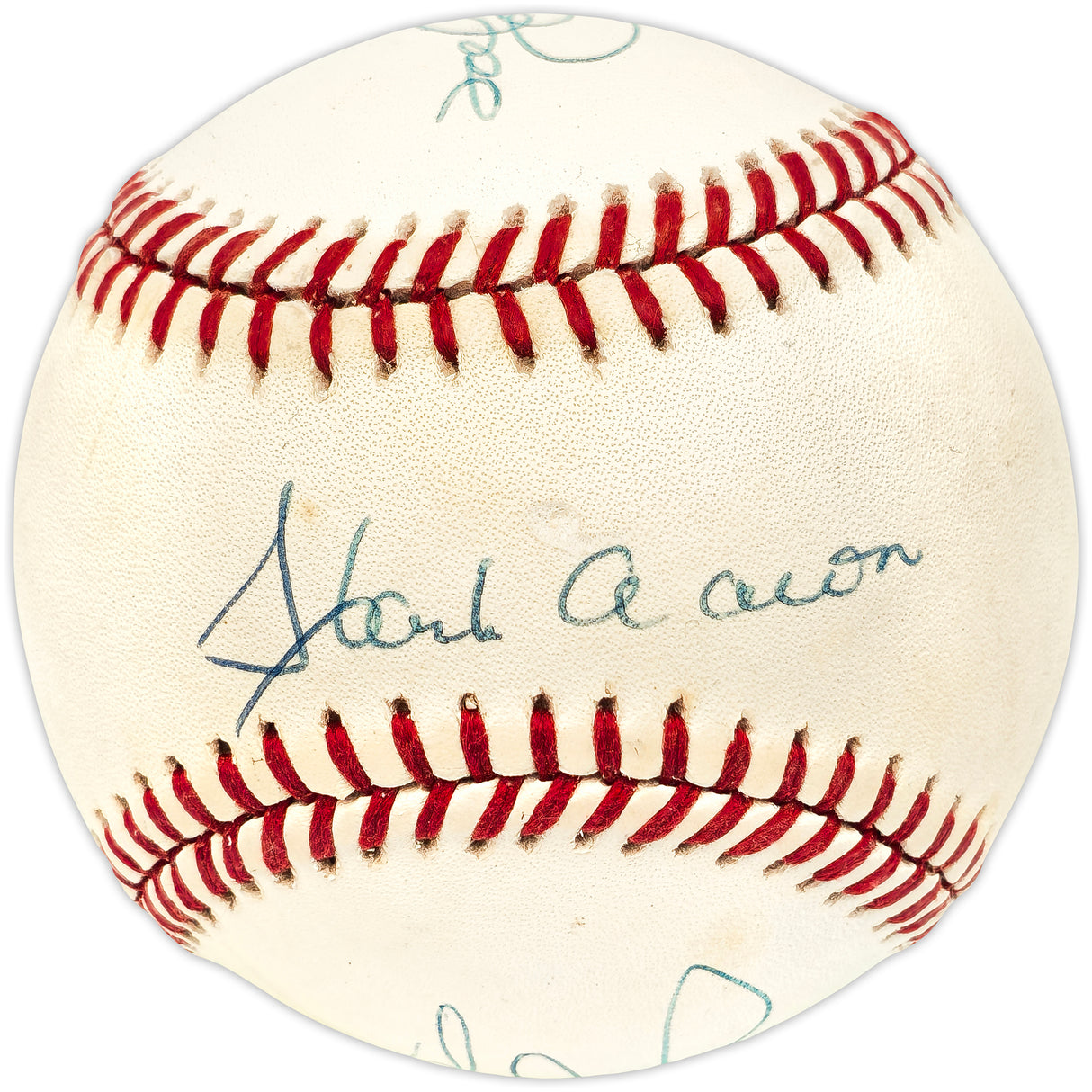 Hank Aaron, Nolan Ryan & Pete Rose Autographed Official NL Baseball The Kings of Baseball Beckett BAS #AE08348