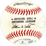 Hank Aaron, Nolan Ryan & Pete Rose Autographed Official NL Baseball The Kings of Baseball Beckett BAS #AE08348