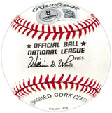 Willie Mays & Ken Griffey Jr. Autographed Official NL Baseball Beckett BAS #AE08340