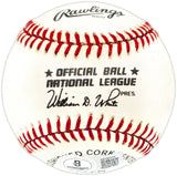 Willie Mays Autographed Official NL Baseball San Francisco Giants Beckett BAS #AE08374