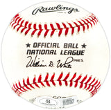 Willie Mays Autographed Official NL Baseball San Francisco Giants Beckett BAS #AE08367