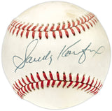 Sandy Koufax Autographed Official NL Baseball Los Angeles Dodgers Beckett BAS #AE08372