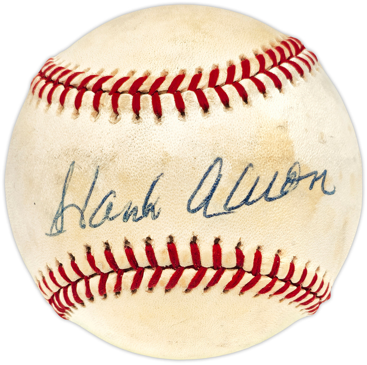 Hank Aaron Autographed Official AL Baseball Atlanta Braves Beckett BAS #AE08373