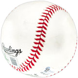 Hank Aaron & Ken Griffey Jr. Autographed Official NL Baseball Beckett BAS #AE08318