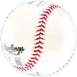 Hank Aaron & Ken Griffey Jr. Autographed Official NL Baseball Beckett BAS #AE43536