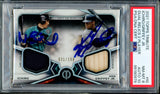 Ken Griffey Jr. & Ichiro Suzuki Autographed 2021 Topps Tribute Dual Relics Card #IG Seattle Mariners PSA 8 Auto Grade Gem Mint 10 Game Used Bat & Jersey Patch #31/150 PSA/DNA #99180979