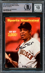 Willie Mays Autographed 1997 Fleer Sports Illustrated Card San Francisco Giants Auto Grade Gem Mint 10 Beckett BAS #16339146