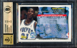 Kevin Garnett Autographed 1995-96 Topps Rookie Card #237 Minnesota Timberwolves BGS 9.5 Auto Grade Gem Mint 10 Beckett BAS #14868973