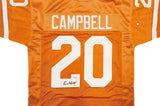 Texas Longhorns Earl Campbell Autographed Orange Jersey JSA Stock #237060