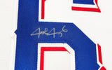 Texas Rangers Josh Jung Autographed White Nike Jersey Size XLT "23 WS Champs" Beckett BAS Witness Stock #236686