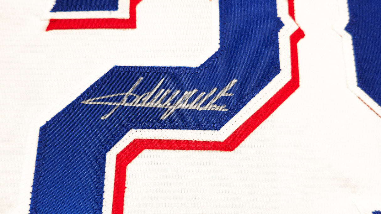 Texas Rangers Adrian Beltre Autographed White Nike Jersey Size XLT JSA Stock #236697