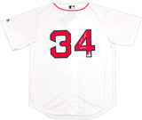 Boston Red Sox David Ortiz Autographed White Majestic Cool Base Jersey Size L "HOF 22" Beckett BAS Witness Stock #236702