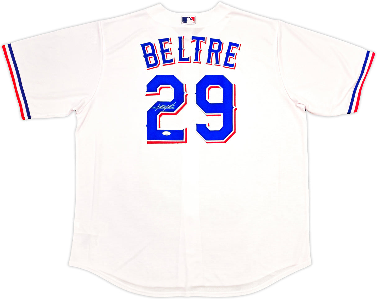 Texas Rangers Adrian Beltre Autographed White Nike Jersey Size 2XLT JSA Stock #236696