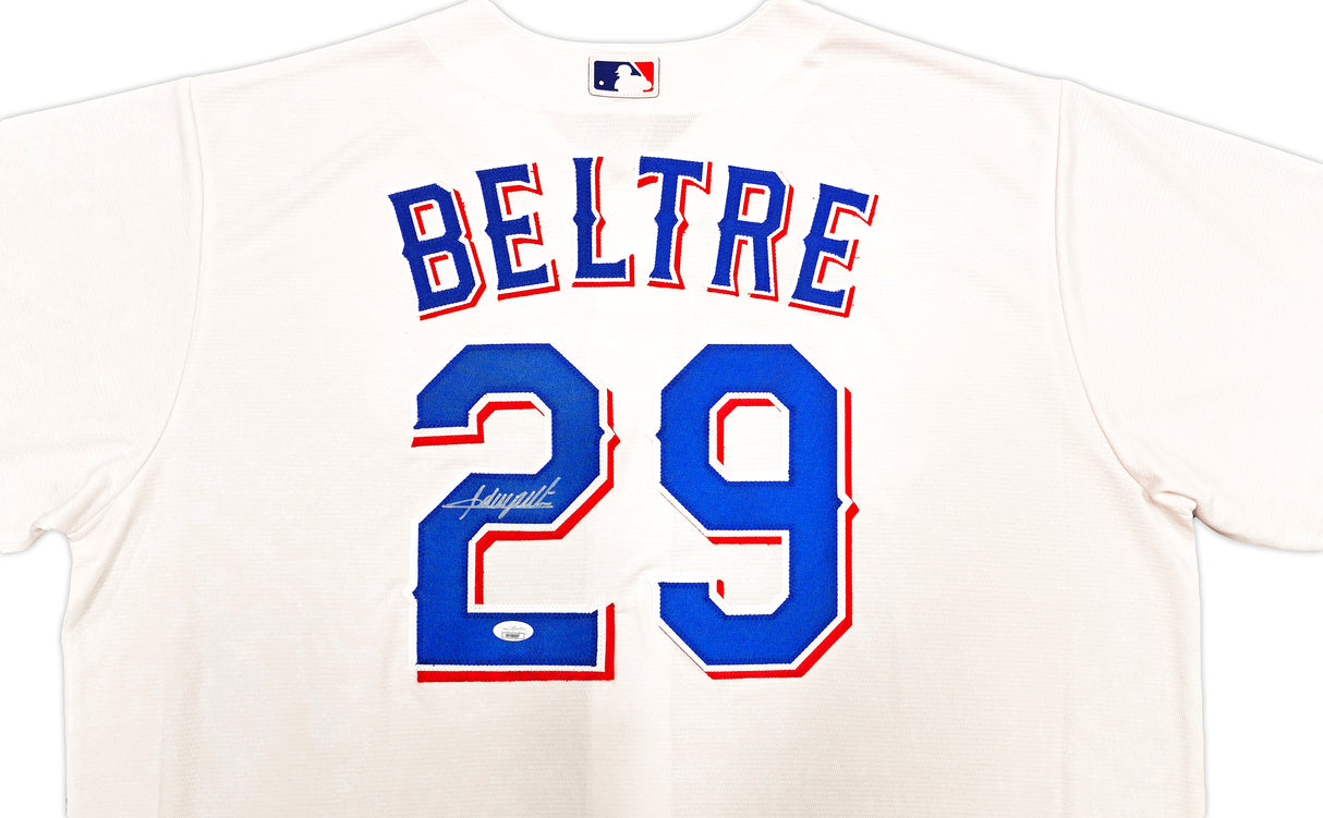 Texas Rangers Adrian Beltre Autographed White Nike Jersey Size 2XLT JSA Stock #236696