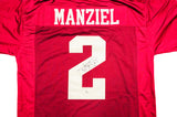 Texas A&M Aggies Johnny Manziel Autographed Maroon Jersey JSA Stock #237092