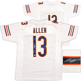 Chicago Bears Keenan Allen Autographed White Jersey Beckett BAS Witness Stock #238210