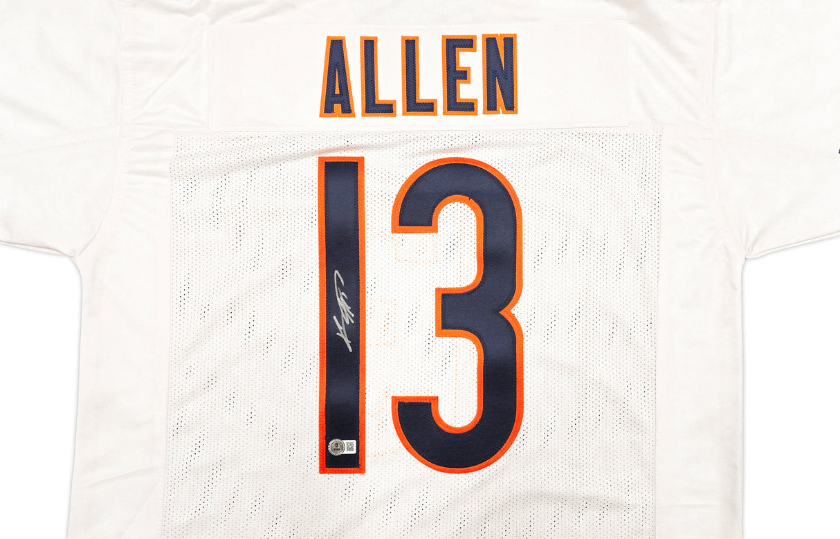 Chicago Bears Keenan Allen Autographed White Jersey Beckett BAS Witness Stock #238210