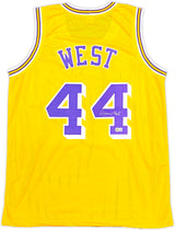 Los Angeles Lakers Jerry West Autographed Yellow Jersey Stock #237710