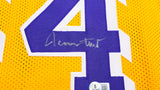 Los Angeles Lakers Jerry West Autographed Yellow Jersey Stock #237710