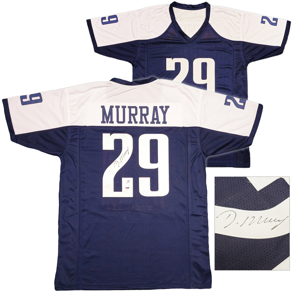 Dallas Cowboys DeMarco Murray Autographed Navy Blue Jersey PSA/DNA Stock #237709