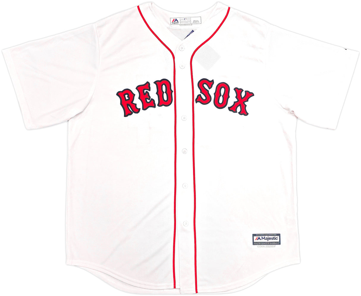 Boston Red Sox David Ortiz Autographed White Majestic Cool Base Jersey Size XL "Big Papi" Beckett BAS Witness Stock #236705