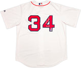 Boston Red Sox David Ortiz Autographed White Majestic Cool Base Jersey Size L "Big Papi" Beckett BAS Witness Stock #236704