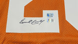 Texas Longhorns Earl Campbell Autographed Orange Jersey Beckett BAS QR Stock #237083