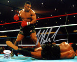 Mike Tyson Autographed 8x10 Photo Standing Over JSA Witness Stock #237633