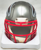 Michael Vick Autographed Atlanta Falcons Flash Silver Speed Mini Helmet Beckett BAS Witness #1W259528