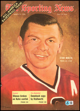 Stan Mikita Autographed Sporting News Cover Chicago Blackhawks Beckett BAS QR #BP55166