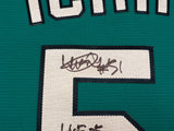 Seattle Mariners Ichiro Suzuki Autographed Teal Nike Jersey Size XL "HOF 25" IS Holo & Beckett BAS Witness QR Stock #238308