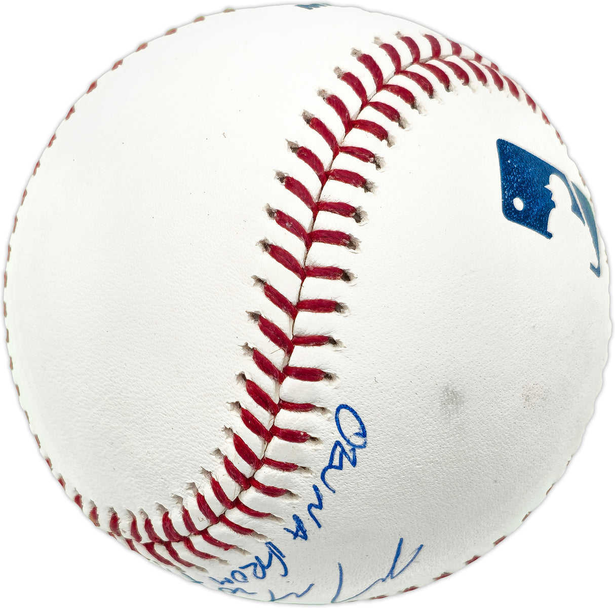 Marcell Ozuna Autographed Official MLB Baseball Atlanta Braves "Ozuna from the Braves" (Smudged) Beckett BAS Witness #1W636996