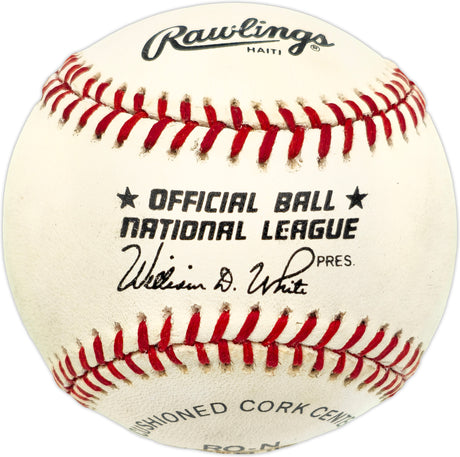 Chuck Connors Autographed Official NL Baseball Brooklyn Dodgers "The Rifleman" PSA/DNA #C02299