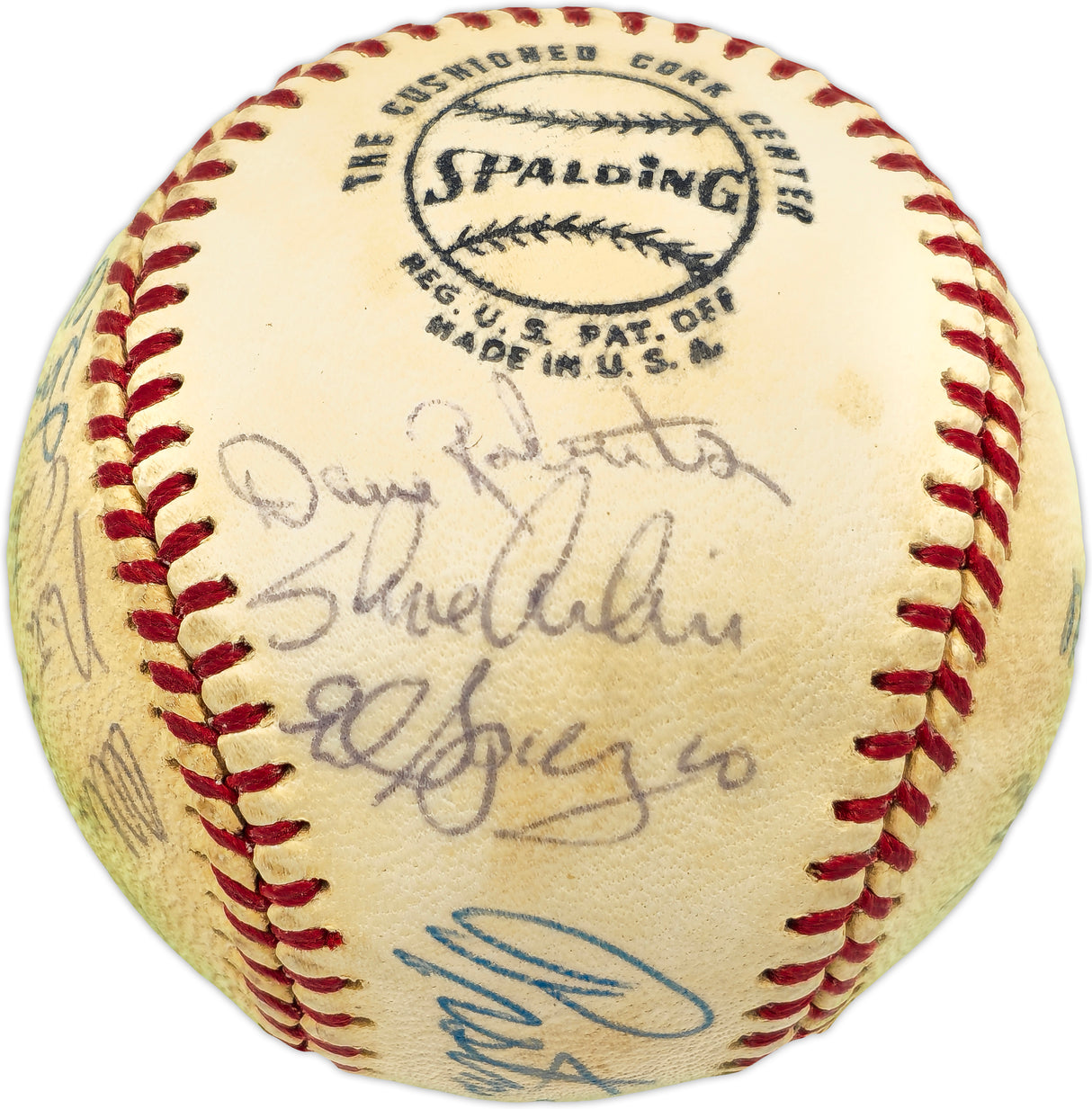 1971 San Diego Padres Team Autographed Official Feeney NL Baseball With 24 Signatures SKU #236106