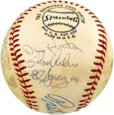 1971 San Diego Padres Team Autographed Official Feeney NL Baseball With 24 Signatures SKU #236106