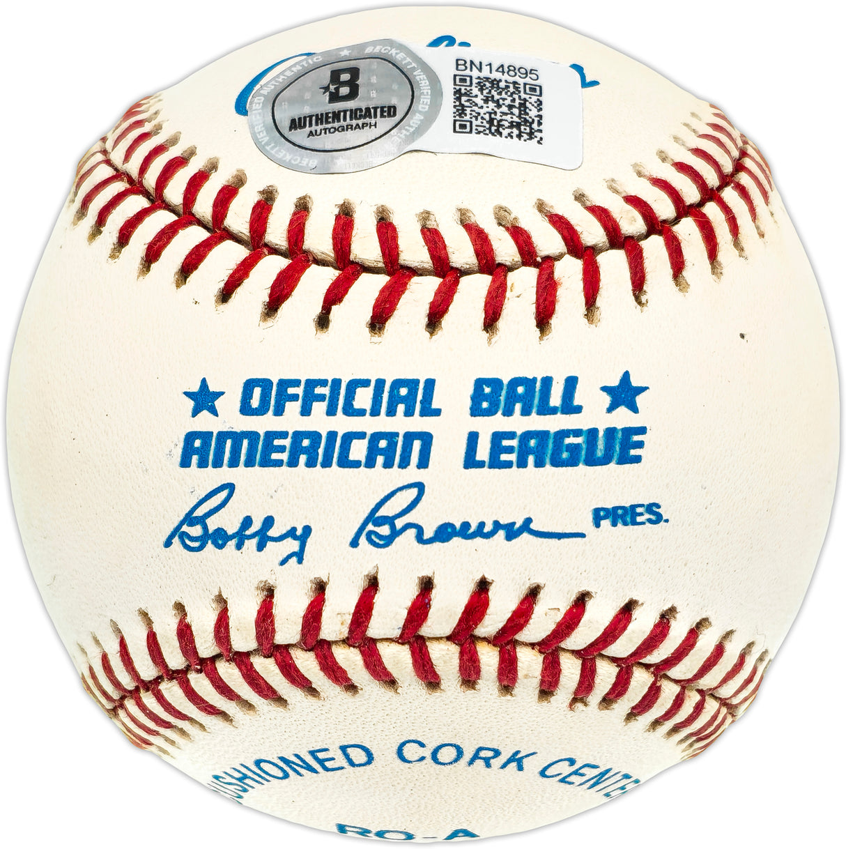 Ken Griffey Jr. Autographed Official AL Baseball Seattle Mariners Beckett BAS QR #BN14895