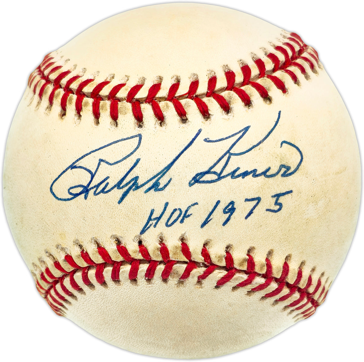 Ralph Kiner Autographed Official NL Baseball Pittsburgh Pirates "HOF 1975" Beckett BAS QR #BN14936