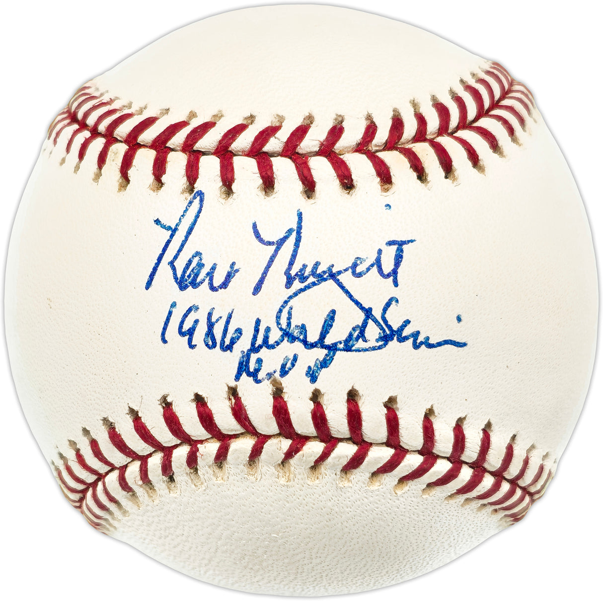 Ray Knight Autographed Official MLB Baseball New York Mets "1986 World Series MVP" Beckett BAS QR #BN14950