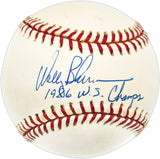 Wally Backman Autographed Official NL Baseball New York Mets "1986 WS Champs" Beckett BAS QR #BN14954